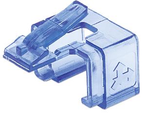 Intellinet RJ45 Repair Clip - For RJ45 modular plug - Transparent Blue - 50 pack - 50 pc(s)